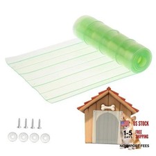 Clear Plastic Dog House Door Flaps - Winter Replacement Flaps