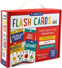 Flash Cards Value Pack - Set of 4 Alphabet, First Words, Numbers, Colors  Shap
