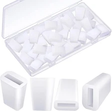 Saintrygo 36 Pieces Rubber Feet for Sink Grid Replacement Rack White 