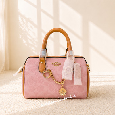 NWT CEK79 Coach Mini Rowan Crossbody Bag In Signature Canvas With