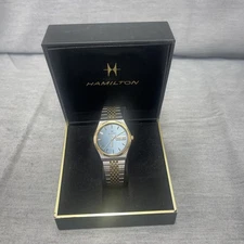 Vintage Rare Hamilton Day Date Two Toned Gold Silver Original Band Needs New Bat