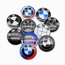 Carbon Fiber 50th Anniversary Front Rear Logo Kit For Bmw 82mm 74mm Badge F30 F1