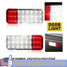 For 1997-2002 Ford Expedition Interior Front Door Light Lens Red Clear Set of 2