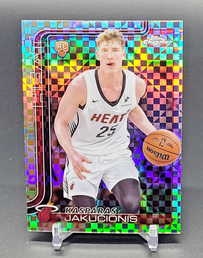 2025-26 Topps Chrome KASPARAS JAKUCIONIS Rookie X-FRACTOR Heat RC #270