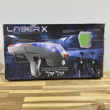 Laser X Real-Life Laser Gaming - 2 Player Set 2 Blasters 2 Receiver Vests