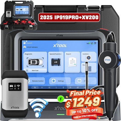  1249  2025 XTOOL IP919 PRO E.CU Programming Key Coding Bidirectional Scanner