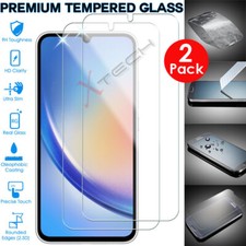 2 Pack Genuine TEMPERED GLASS Screen Protector for Samsung Galaxy A34 5G