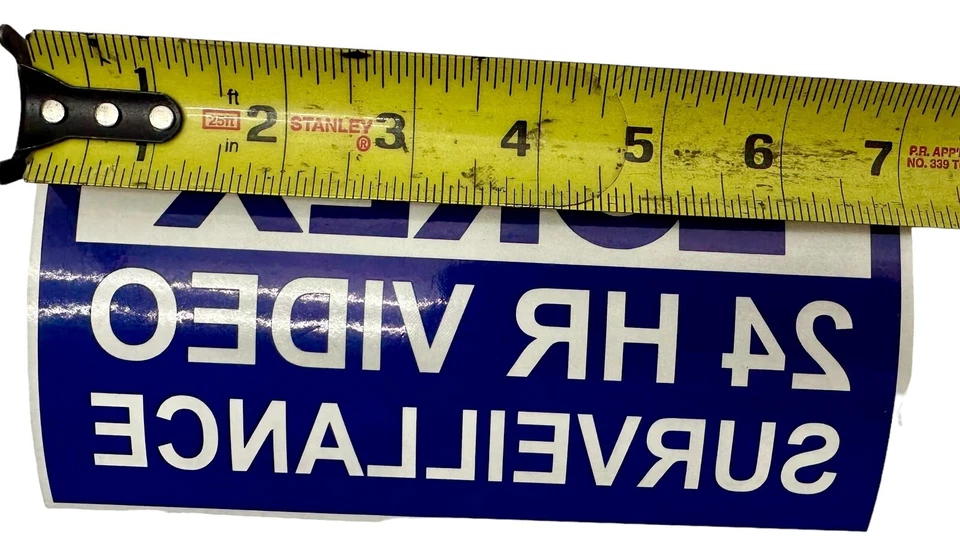 (2) Adesivos de vinil de alta qualidade LOREX 4x7 - videovigilância 24 horas - Imagem 3 de 3