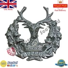 BYDAND GORDON  HIGHLANDERS CAP BADGE CHROME FINIS ARMY CAP BADGE CHROME FINISH