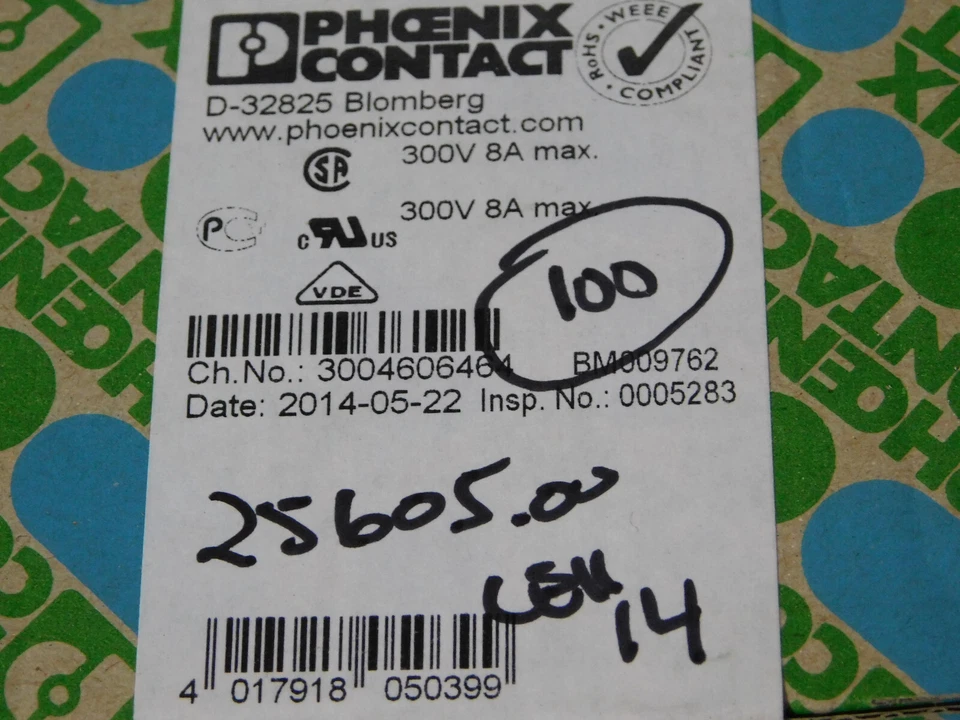 Box of 100 Phoenix Contact MC 1,5/10-GF-3,81 PCB Feed-through Header, 10-Pole - Image 3 of 4