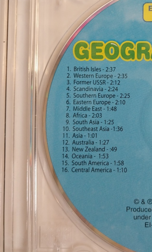 Geographie Lieder CD & Buch Kontinente Länder USA Welt Hausunterricht Gedächtnis Fähigkeiten - Bild 11 von 13