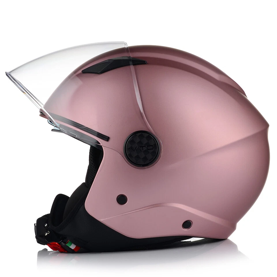 Jethelm Motorradhelm | VITO SARENTA | HELM mit integrierter Sonnenblende Roller - Bild 4 von 4