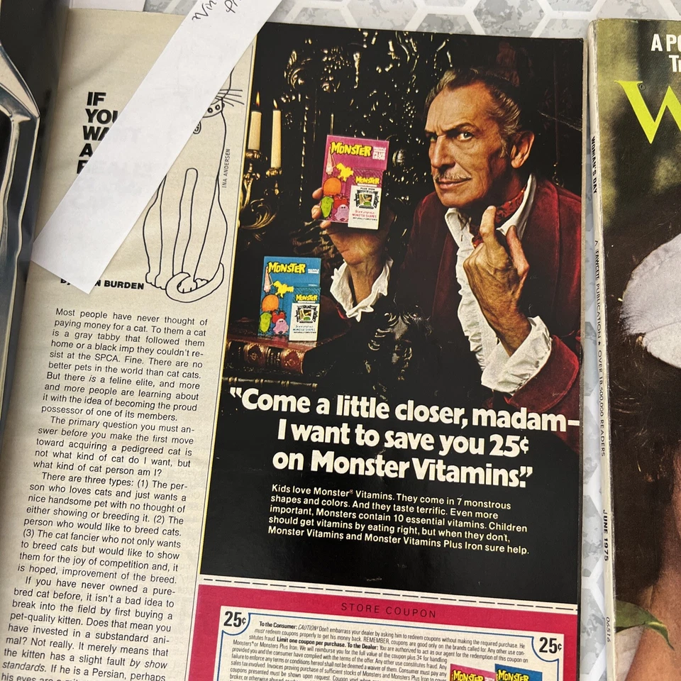 8-Vintage Advertising in Womans Day Magazine 1975-76 #1 - Image 3 of 4