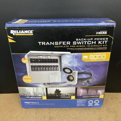 Reliance Controls 310CRK 10 Circuit Generator Transfer Switch Kit