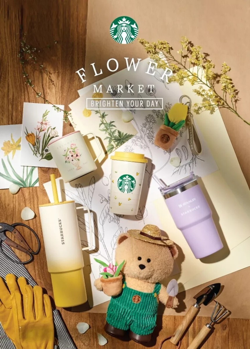 【韓国スタバ】2025春★Flower Market Baby Pot Keychain Starbucks Korea 2025 Flower Market Baby Pot Keychain | eBay
