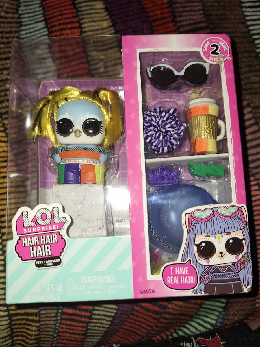 LOL Surprise Hair Hair Hair Pets Series Rappakeet Fashion Doll