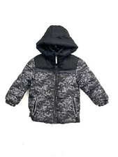 Boys ZeroXposur Puffer Black Camo Zip Jacket Coat Size 5/6 Winter Fall