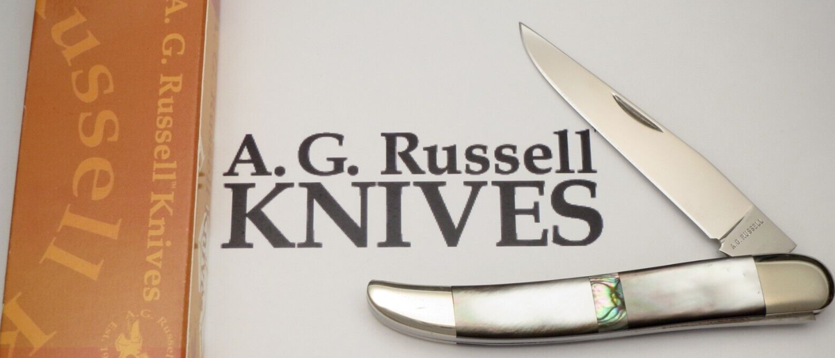 Vintage AG RUSSELL – Seki Japan Bolster Lock Folding Knife – Black