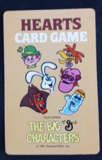 1981 General Mills Cereal Card Game Hearts Single Card