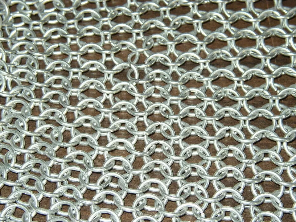 Handmade Steel Chainmail Chain Mail Coif Armor Hood for Hauberk Unique ...