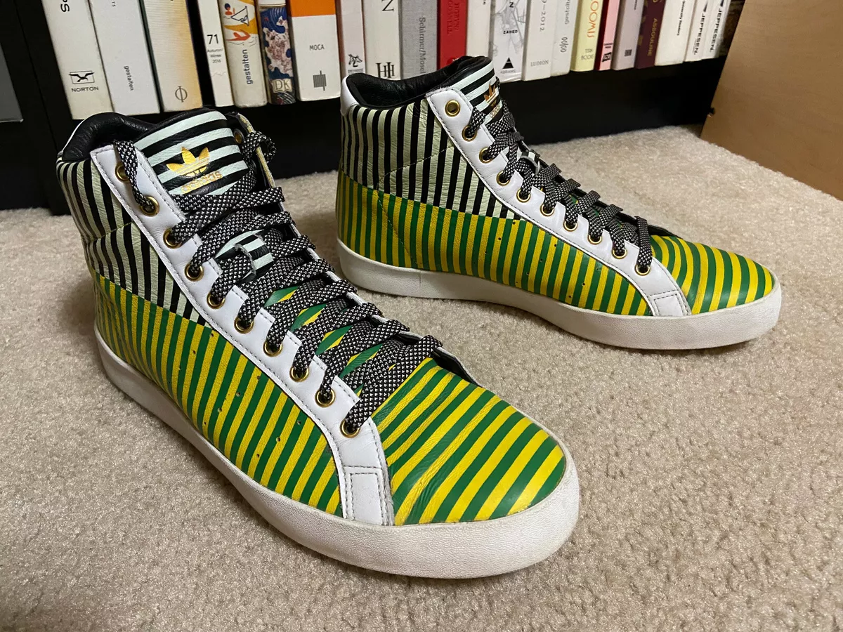 pedir disculpas Mm progenie Rare! TENNIS Adidas x OPENING CEREMONY shoes ROD LAVER Striped Mid hi Mens  Sz 10 | eBay