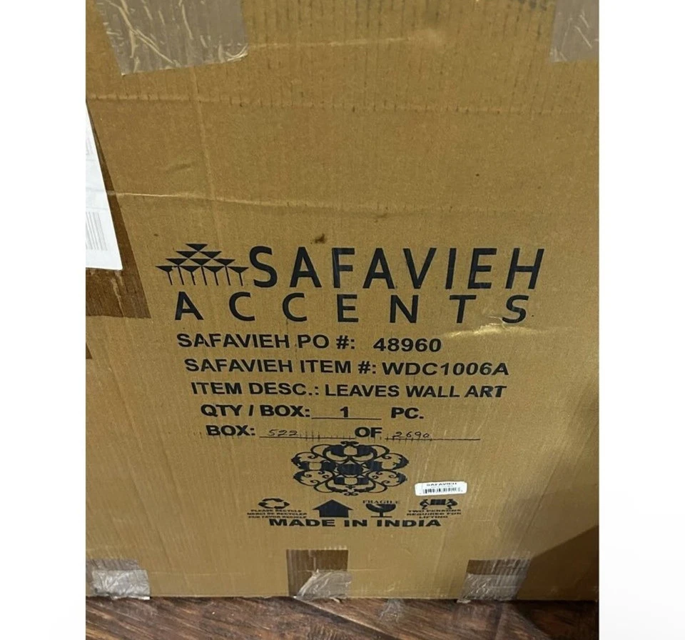 Safavieh Colección de Arte de Pared Ivy Vines Candelabro Aplique de Pared Hierro Rústico Foto 2 de 3