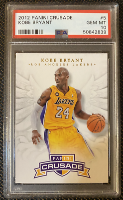 2012-13 PANINI CRUSADE #5 KOBE BRYANT PSA 10 ANGEL CARD LOW POP 