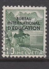 Switzerland (IEO) - 10c Landscape Issue Opted (Used) 1950 (CV $5)