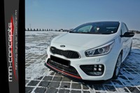 Cup Diffusor Seiten Ansatz Set Schwarz FüR Kia Cee'd Ceed Gt MK2 Flaps Heck Abe