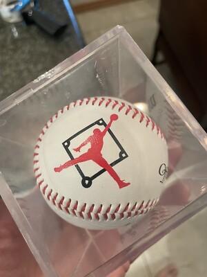 Michael Jordan Spring Training Air Jordan Official League Baseball w/ Case 