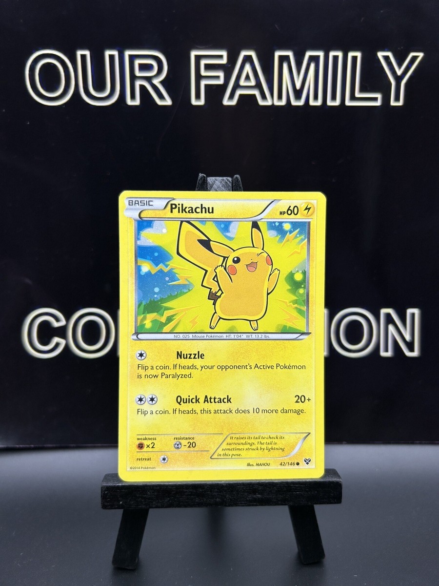 Pokemon Pikachu 42/146 Holo 2014 Movie Promo XY Card | eBay Pokemon Pikachu 42/146 Holo 2014 Movie Promo XY Card | eBay