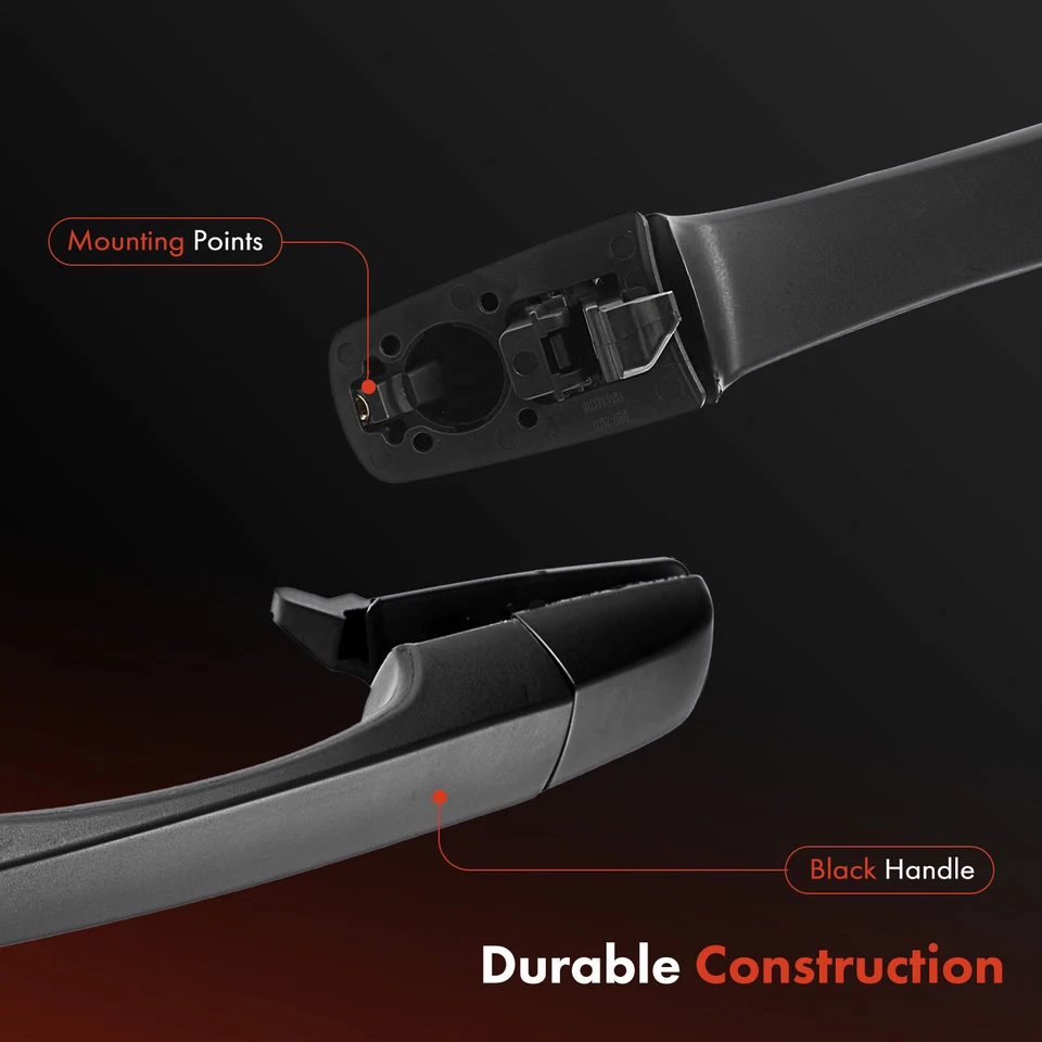 Front Right / Rear Right Black Exterior Door Handle for Cadillac STS 05-11 CTS - Image 4 of 4