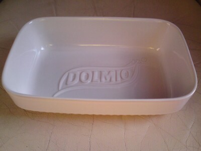 Dolmio Lasagne Pasta Auflaufform Limited Edition Sammlerstück groß weiß Keramik