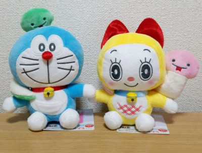 Doraemon & Dorami-Chan Year Of The Snake Plush Toy Doll Set of 2 FuRyu Japan NEW