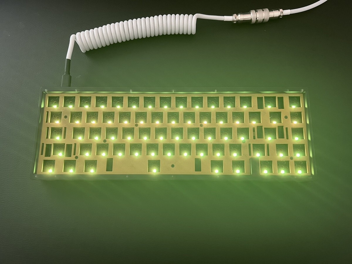 KBD67v2 MKII Mechanical Keyboard DIY KIT in Black Polycarbonate