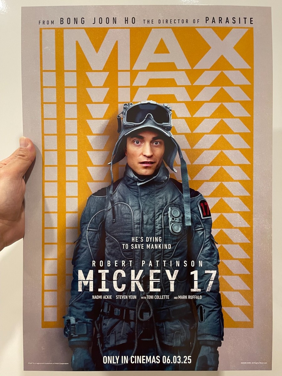 Mickey 17 Original IMAX ScreenX 4DX Mini Movie Poster 13x19 Set