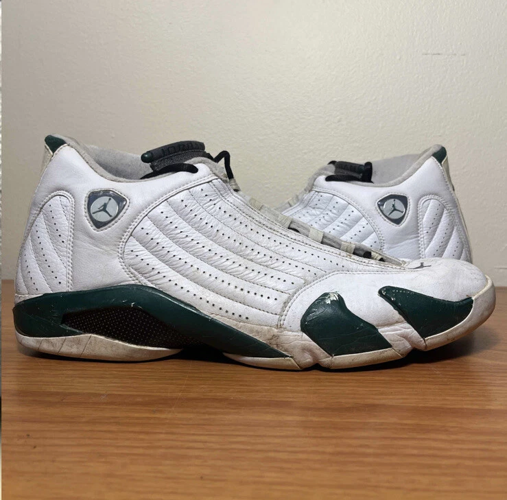 Nike Air Jordan 14 XIV Retro Forest Green 2005 Size 15 Sneakers 311832 131
