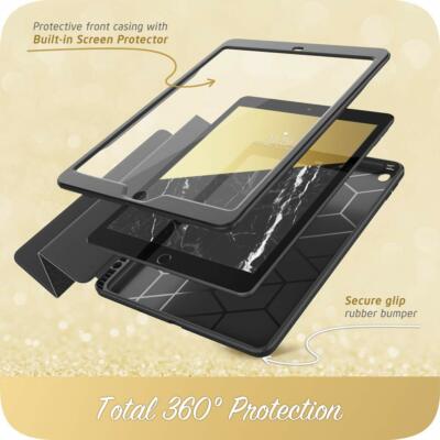 iPad 7th Gen 2019 10.2'' i-Blason Trifold Stand Case Cover with Screen Protector