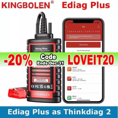 KINGBOLEN Ediag Plus PRO OBD2 Scanner Car Diagnostic Tool ECU Coding Thinkdiag 2