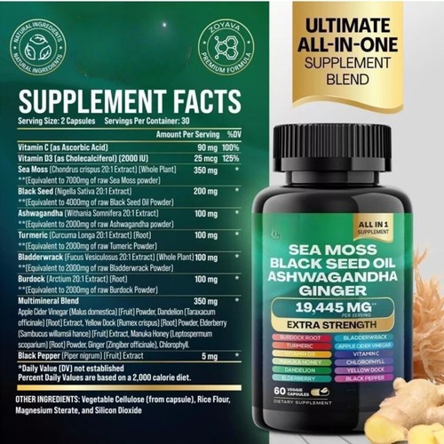 A Dynamic Bundle 1. Sea Moss Multivitamin & 2. Shilajit Power Combo - Picture 4 of 6
