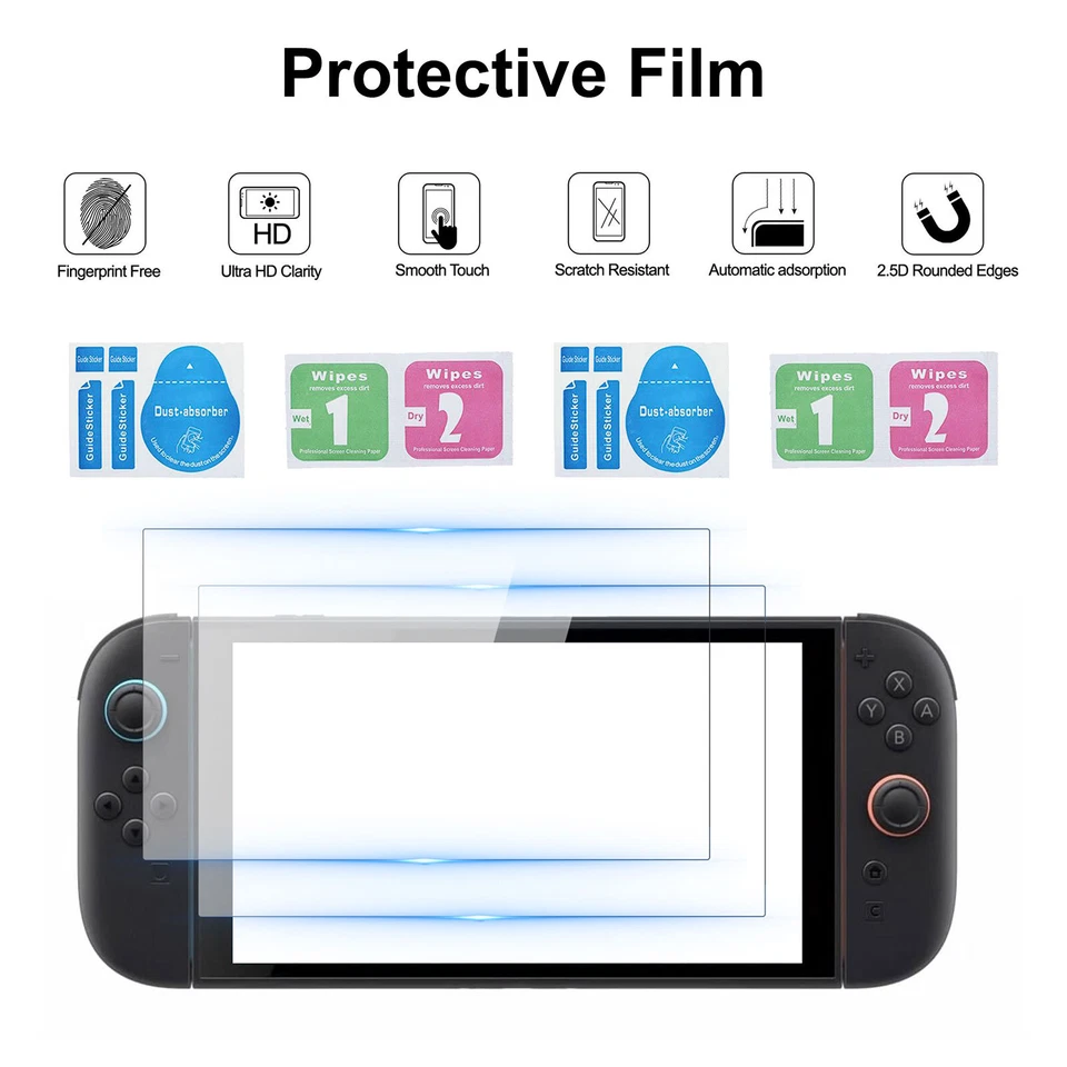 Switch 2 手提箱适用于任天堂 Switch 2 保护保护套 屏幕保护膜 — 第 4/4 张图片