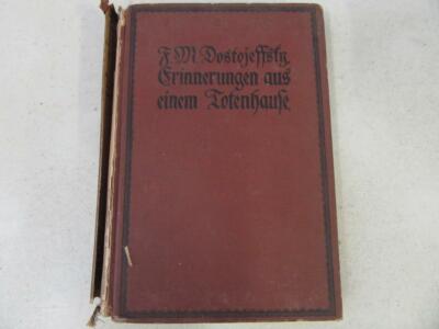 RARE Vintage German FYODOR DOSTOJEWSKY Book ERINNERUNGEN AUS EINEM TOTENHAUS