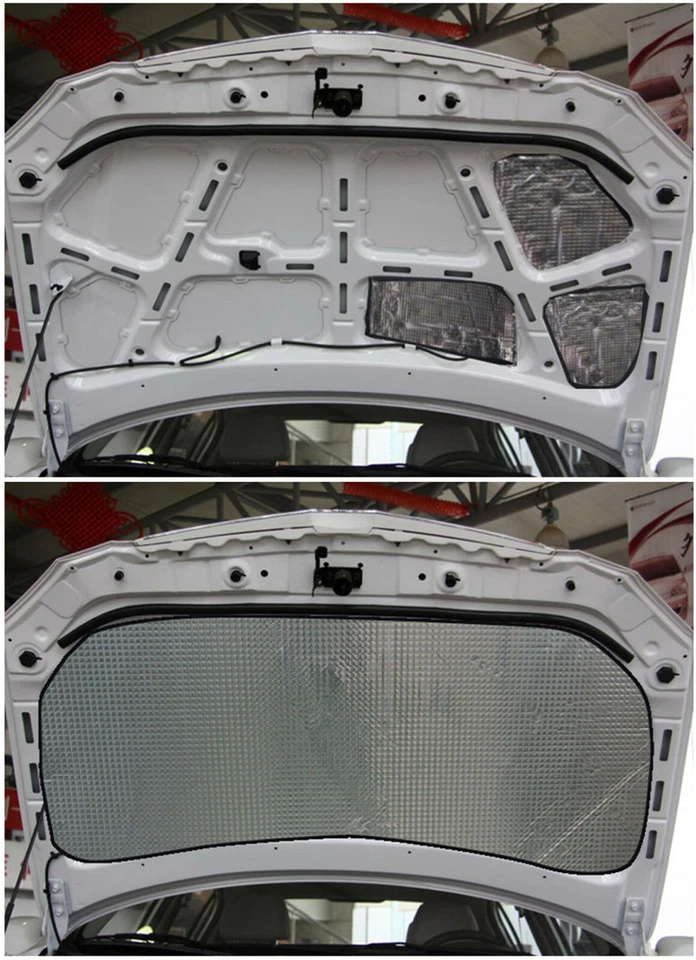 Hoja de espuma PE de 10 mm de espesor autoadhesiva a prueba de sonido alfombra aislante 1 m x 1,4 m Foto 3 de 4