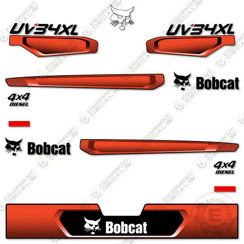 Fits Bobcat UV34XL DIESEL Decal Kit Utility Vehicle - 7 YEAR OUTDOOR 3M VINYL!