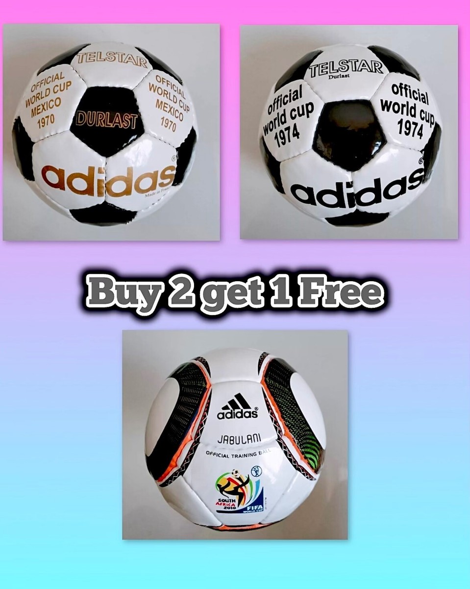 adidas Durlast telstar 2 pcs mini ball size 1 with jabulani mini