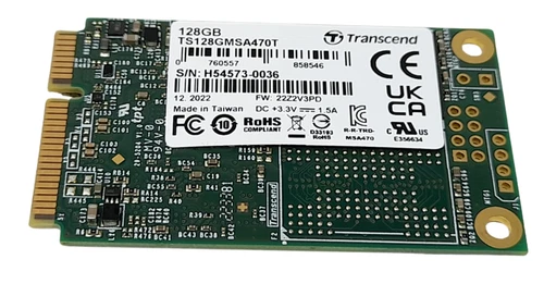 Transcend TS128GMSA470T 128GB mSATA SSD Solid State Drive 100% Health