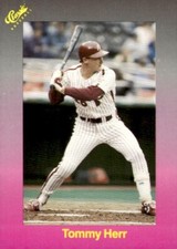 1989 Classic #166 Tommy Herr Philadelphia Phillies