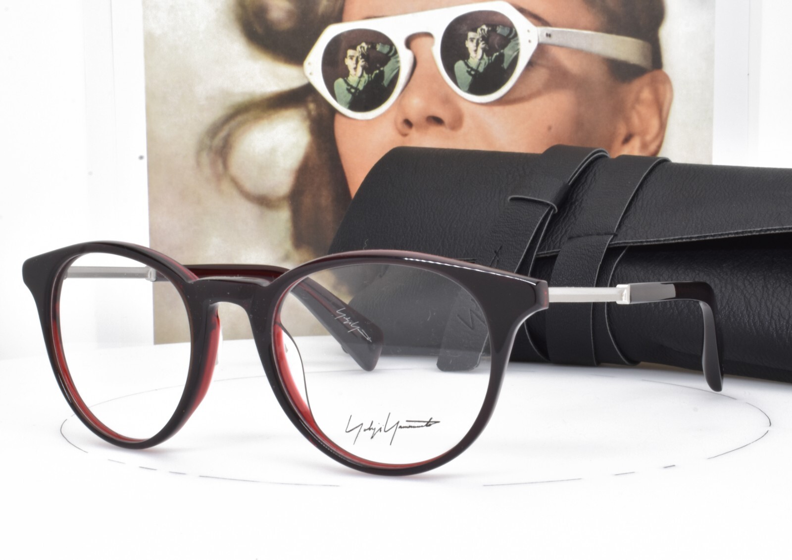 Очки Yohji Yamamoto Темно-винно-красные Панто Кошачий глаз 50-20-140 1009 219 56890₽