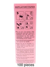 100 PIECES HAIR REMOVAL DEPILATORY NON-WOVEN EPILATOR WAX STRIP PAPER WAXING 