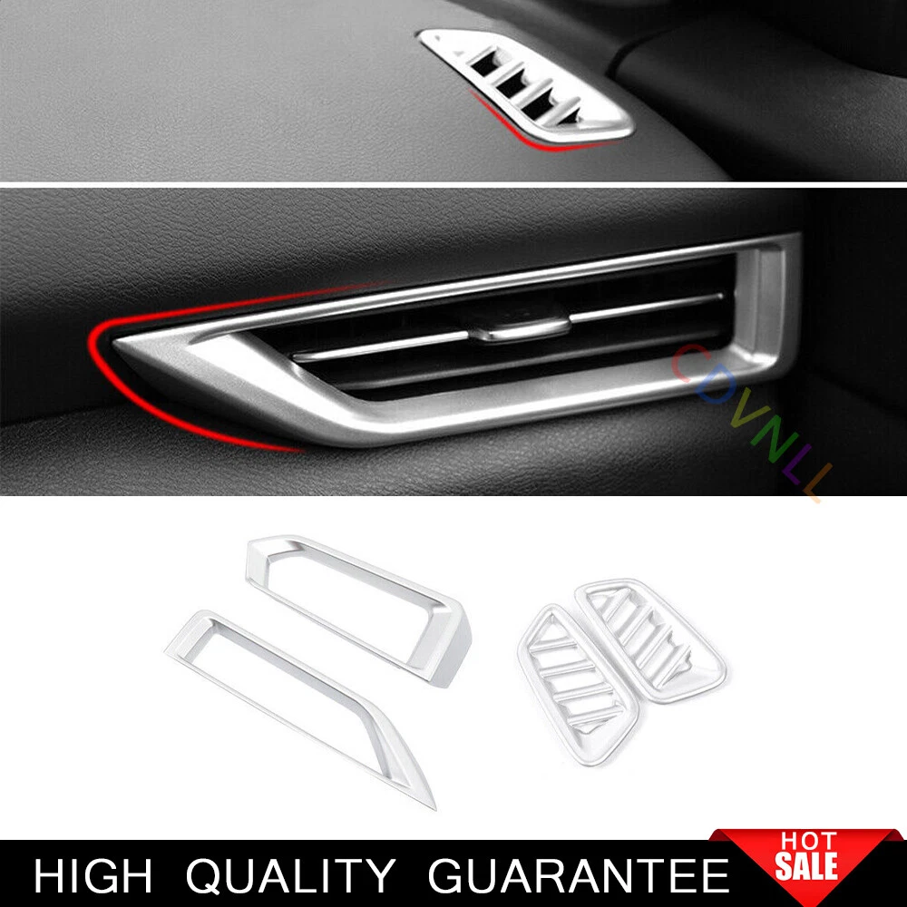 For Nissan Sentra Sylphy 2020-2022 Matt Silver Console L&R Air Outlet Vent Trim